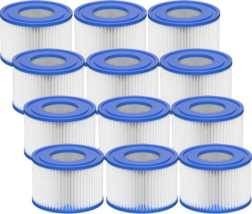 Miniatura 9 de Cartucho de filtro para bañera de hidromasaje tipo VI compatible con bomba de piscina Lay-Z-Spa, Coleman SaluSpa 90352E, 58323E, 58323 (paquete de 8)