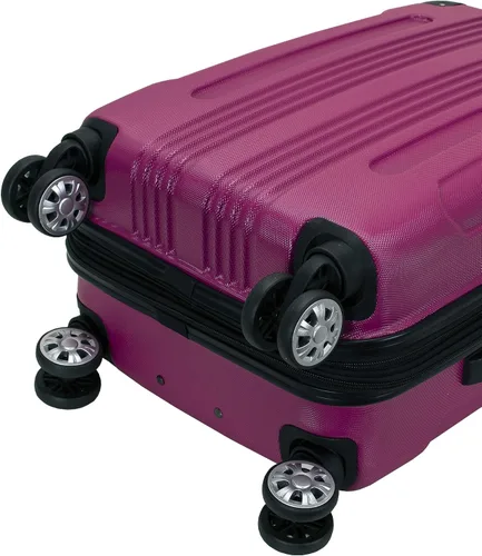 Miniatura 7 de Rockland London Equipaje con carcasa rígida con ruedas, Magenta), F190-MAGENTA