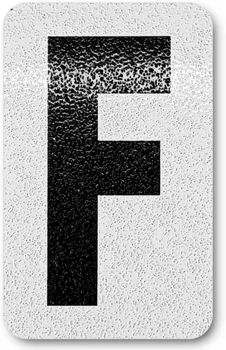Miniatura 91 de Despegar y pegar individuales, números y letras de aluminio reflectantes, se adhiere al hormigón, madera, metal, azulejos, ladrillo, vidrio