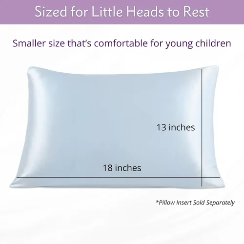 Miniatura 3 de Mulberry Park 19 Momme Funda de almohada de seda para niños y niños pequeños, evita la cabeza de cama y el encrespamiento, suave con la piel