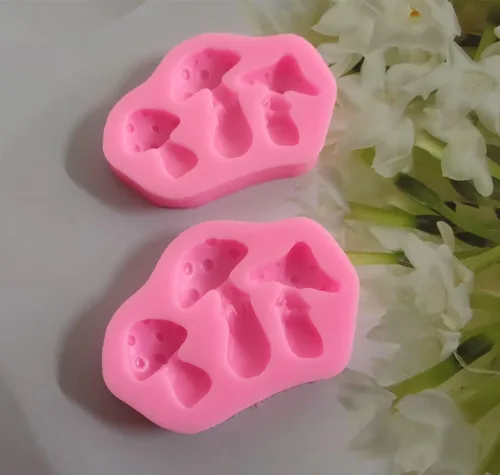 Miniatura 5 de Molde de silicona en forma de hongo 3D de resina para postres de bricolaje, chupitos de gelatina de cristal, cubitos de hielo, pasta de goma