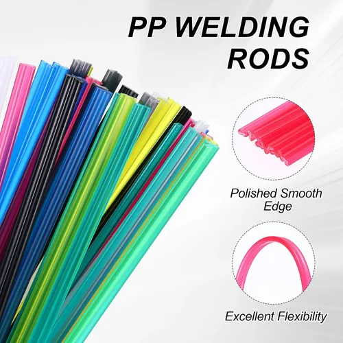Miniatura 3 de MECCANIXITY 20 varillas de soldadura de plástico, tiras de reparación de soldadura PP de 20 pulgadas con malla de refuerzo para parachoques de Rojo