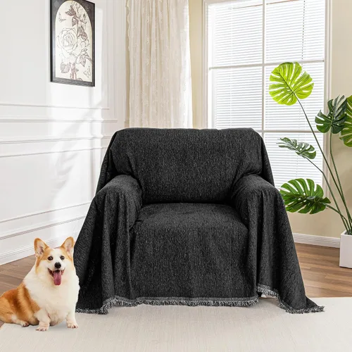 Miniatura 37 de MYSKY HOME Fundas para sillón, funda para silla reclinable, color beige, fundas de sofá para sofá modular en forma de L, fundas de sofá de gran