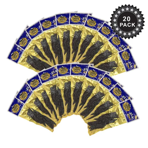 Miniatura 7 de Tiras gruesas de corte en kippered de estilo natural prémium de 1.75 onzas. Cecina de alce – Sin conservantes – Alto contenido en proteínas – Bajo