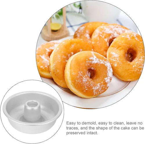 Miniatura 7 de Abaodam molde de donas fabricante de postres ángel comida pastel lata ángel pastel molde molde mini s círculo bandeja hornear hacer hornear