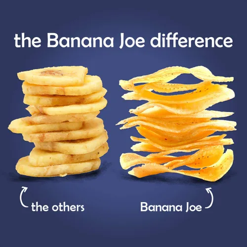 Miniatura 3 de Banana Joe x6 - Chips de plátano con sal marina - 1 mil millones de probióticos bocadillos saludables para adultos y niños, sin gluten, veganos