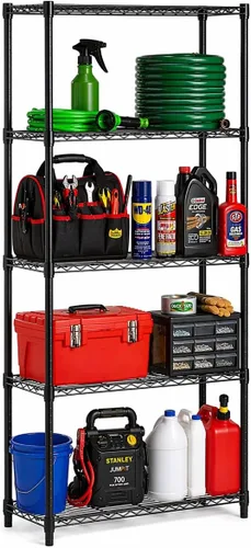 Miniatura 7 de Honey-Can-Do - Estantería ajustable de grado comercial cromado
