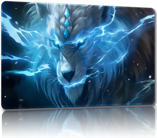 Miniatura 13 de Tapete de juego para MTG, con bolsas de almacenamiento gratis, tapete de juego de 24 x 14 pulgadas, TCG y alfombrillas de juego de mesa para Gato