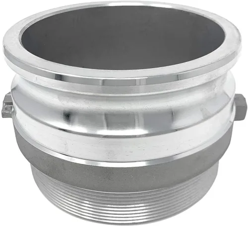 Miniatura 14 de Gloxco Tipo F de aluminio leva y ranura de montaje, adaptador Camlock macho de 2" x 2" NPT macho (CAM-20-F-AL)