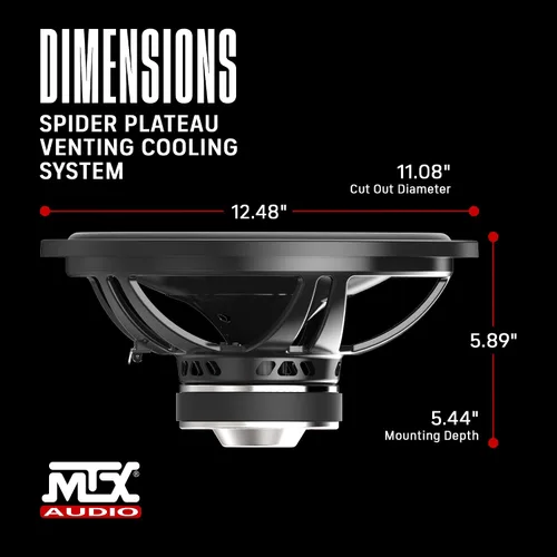 Miniatura 3 de MTX Audio TN12-04 Subwoofer de la serie Terminator de 4 ohmios de 12