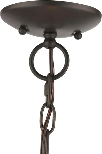 Miniatura 7 de Livex Lighting 40923-01 Lámpara de araña de tres luces de transición/montaje de techo de Prism Collection Acabado, latón antiguo