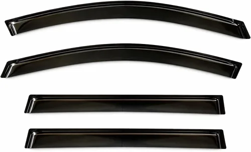 Miniatura 9 de 2013-2018 Protectores de lluvia con cinta adhesiva deflectores de ventana lateral para Toyota RAV4 LE XLE SE Limited Platinum Negro 2014 2015 2016
