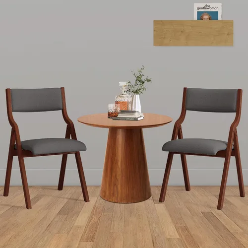 Miniatura 9 de Ball & Cast Juego de 2 sillas plegables tapizadas con respaldo ergonómico y marco de madera maciza, para comedor y oficina, eventos en interiores