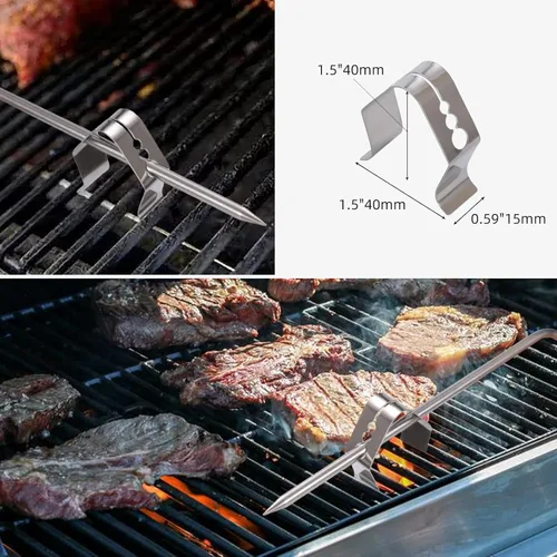 Miniatura 3 de Sonda de carne de repuesto para parrilla de pellets Pit Boss y ahumador de pellets, enchufe de 0.138 in, paquete de 2 sondas de carne con accesorios