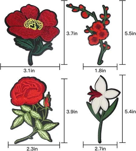 Miniatura 4 de Set surtido apliques bordado diseño parches para planchar o coser.