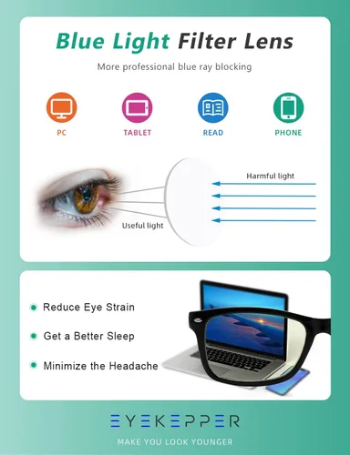 Miniatura 5 de Eyekepper Bisagras de resorte Protección UV,Antideslumbrante,Anti rayos azules,Lentes resistentes a los arañazos Lectores de lentes de lectura