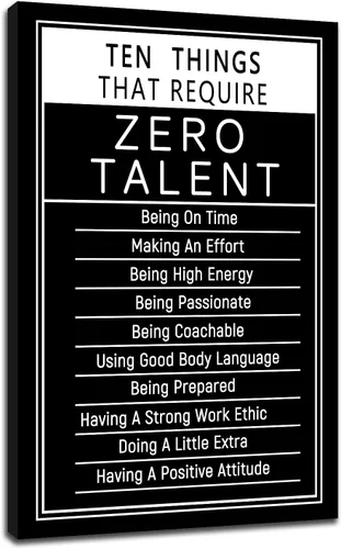 Miniatura 72 de Motivational Wall Art 1% Better Every Day Quote Framed Canvas Poster Inspirational Wall Decor for Office Gym Study Room Small Size Growth Mindset