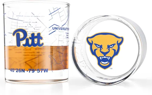 Miniatura 21 de Greenline Goods – Vasos de Whiskey de la Universidad Estatal de Michigan Spartans (Set de 2), 10 oz – Logo de Color Completo + Mapa del Campus