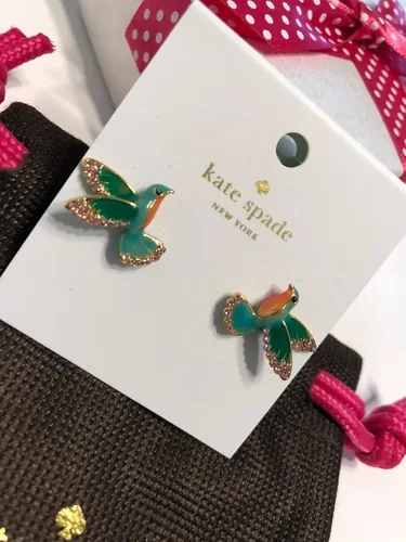 Miniatura 6 de Kate Spade New York Scenic Route Aretes de colibrí O0RU2496, Metal