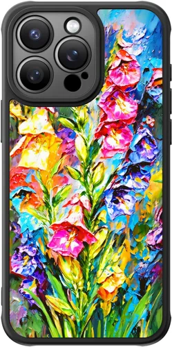 Miniatura 37 de FUNMIKO Funda para iPhone 16 Plus, carga inalámbrica y protección de grado militar, diseño floral moderno para mujeres y niñas, funda antideslizante