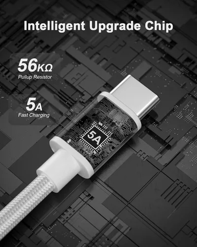 Miniatura 4 de TSKYBEAR Cable USB C a USB C – Cable de carga rápida de 100 W tipo C a C de repuesto para iPhone 15 Pro Max/Plus Samsung iPad Pro/Air/mini MacBook