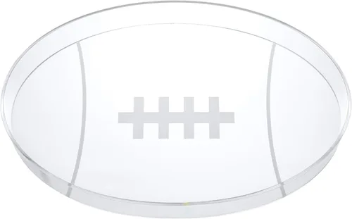 Miniatura 24 de Bandeja de 11" de Acrílico con Letras y Números – Bandeja Reutilizable y Rellenable para Aperitivos de Charcutería, Caja de Servir Postres