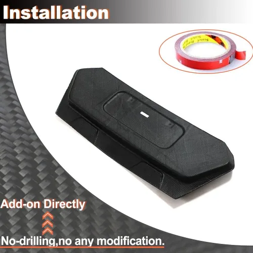 Miniatura 5 de Marco de placa trasera de fibra de carbono real para Chevrolet Corvette C8 2020-2025, accesorios decorativos, salida de fábrica