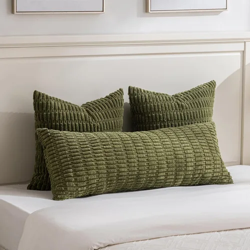 Miniatura 112 de Fancy Homi - Paquete de 2 fundas de almohada decorativas de color taupe de 22 x 22 pulgadas para sala de estar, sofá, cama, estilo rústico, bohemio