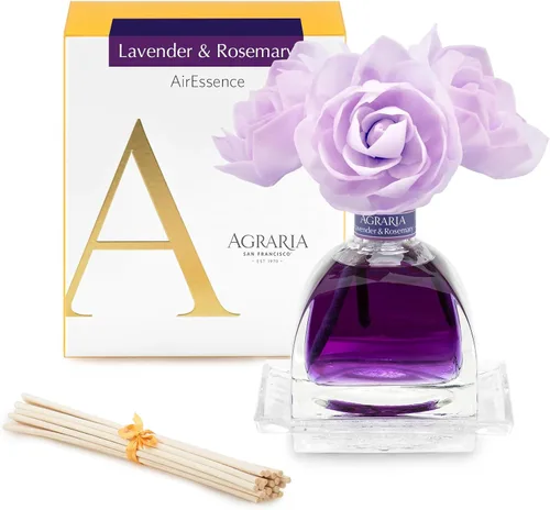 Miniatura 20 de AGRARIA Set de Difusor de Aroma de Flores y Varillas AirEssence, Juego de Fragancia Botánica de Flores Sola Hecho a Mano, Juego de Difusor de Aceite