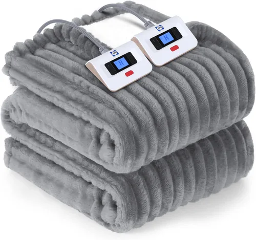 Miniatura 9 de Sealy - Manta eléctrica térmica con funda, manta térmica de 50 x 60 pulgadas, 6 niveles de calor y protección contra sobrecalentamiento con apagado