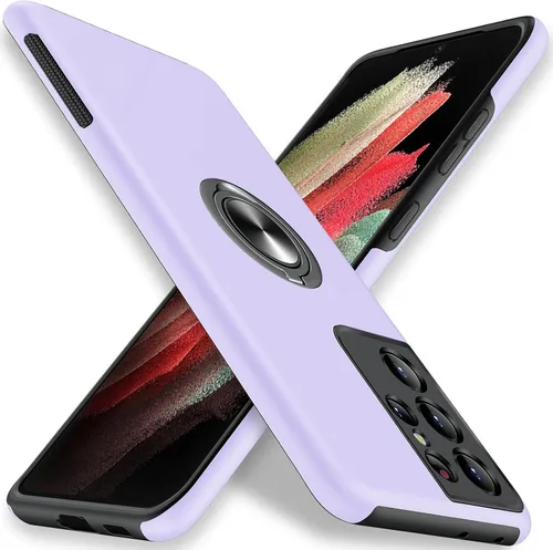Miniatura 12 de JAME para Funda Samsung Galaxy S22 Ultra, Funda Protectora de Parachoques Suave y Delgada para Cubierta Samsung S22 Ultra, con Soporte de Anillo