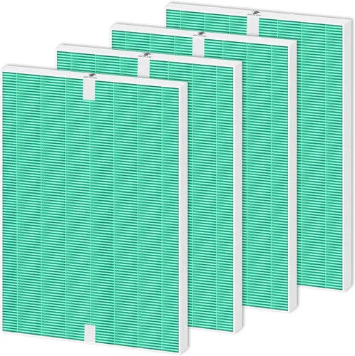 Paquete de 4 filtros H de repuesto de absorción de toxinas HEPA 116130 para purificador de aire Winix 5500-2 Am80 Plasmawave filtro HEPA verdadero,