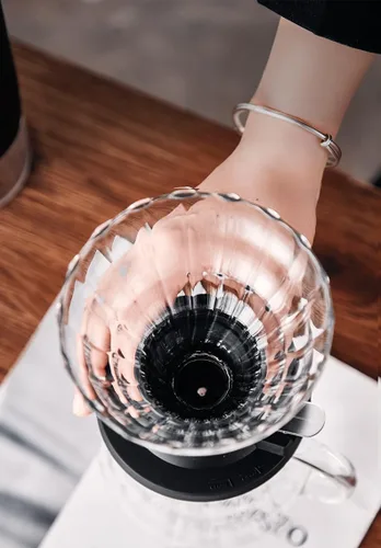 Miniatura 2 de BeeCa Clever - Gotero de café, cafetera de vidrio con control de un solo interruptor para estilos de prensa francesa y goteo, sistema de preparación