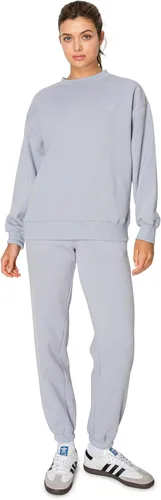 Miniatura 8 de Cali1850 Pantalón deportivo Cloud Nine Fleece para mujer, cintura alta, ajuste holgado, dos bolsillos, cintura elástica con cordón