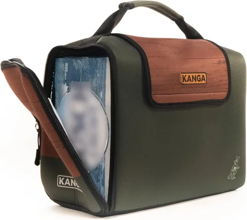 Kanga Kanga Kase Mate - Bolsa térmica aislada - Bolsa térmica suave - Enfriador de bebidas para latas de cerveza y seltzer - Aislamiento y Woody