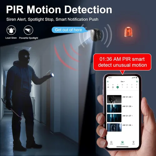Miniatura 2 de Cámaras de seguridad magnéticas inalámbricas para exteriores – Cámara WiFi alimentada por batería para el hogar, video 2K, visión nocturna a