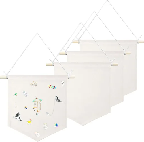 Boao 4 piezas de decoración bohemia para colgar en la habitación, pancartas, pancartas de pared para decoración de pared elemental, regalo de Beige