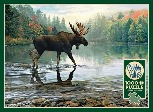 Miniatura 5 de Cobble Hill - Rompecabezas de 1000 piezas - Moose Crossing - Póster de muestra incluido