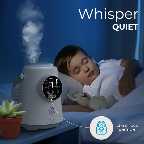 Miniatura 3 de Everlasting Comfort Humidificador de llenado superior de 2.5 litros – Actualizado fácil de limpiar 20 horas de funcionamiento Humectante de aire