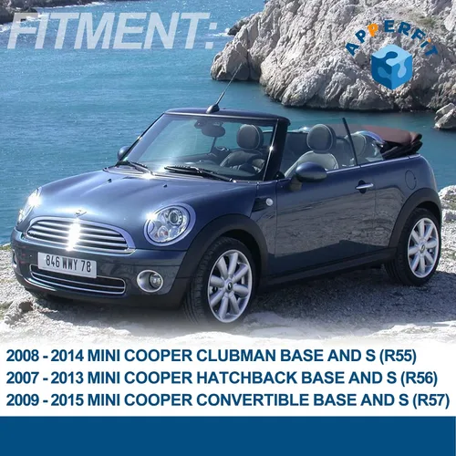 Miniatura 3 de APPERFiT Moldura de Poste de Parabrisas Cubierta de Pilar A Compatible con Mini Cooper R55 R56 R57 2007-2015 Moldura Lateral Reemplaza 51137272583