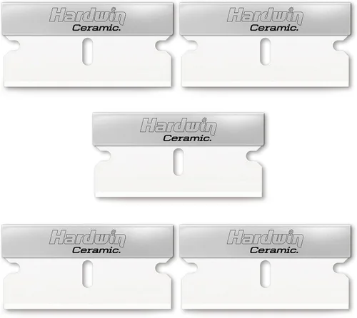 Miniatura 8 de Paquete de 5 cuchillas de afeitar de cerámica de un solo filo, cuchillas de repuesto para herramienta raspadora de cuchillas de afeitar, repuesto
