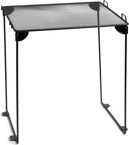 Miniatura 4 de U Brands Kit de organización de casilleros de malla negra, incluye taza magnética, estante plegable y contenedor, 3 piezas