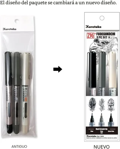 Miniatura 7 de Kuretake Zig Inktober - Juego de rotuladores para ilustración, dibujo de manga, letras y caligrafía, artista profesional, fabricado en Japón