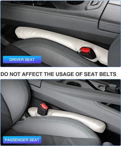 Miniatura 7 de Relleno de espacio para asiento de coche de cuero universal para coche, camioneta y SUV para bloquear el espacio entre el asiento y la consola