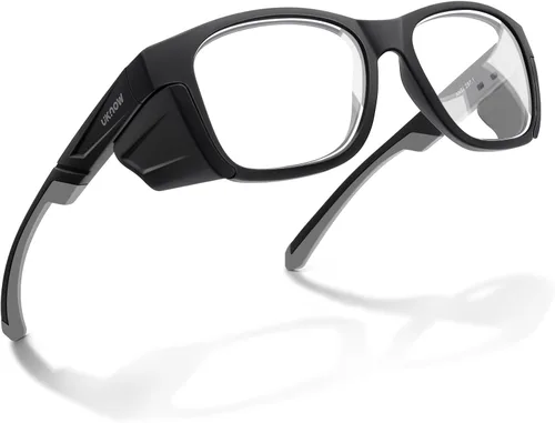 UKNOW Gafas de seguridad - Lentes fotocromáticas - Protección ocular con protectores laterales - Anteojos protectores ANSI Z87.1 - Protección UV