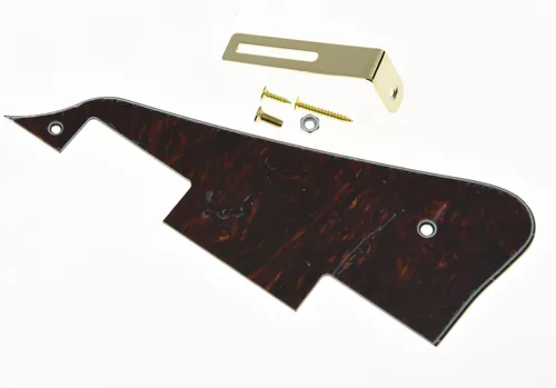 Miniatura 34 de KAISH Golpeador de guitarra LP blanco envejecido de 3 capas con soporte cromado para Epiphone Les Paul