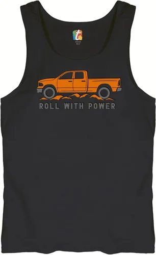 Miniatura 169 de Tee Hunt Camisetas gráficas y camisetas sin mangas para hombre Roll with Power Pickup Truck