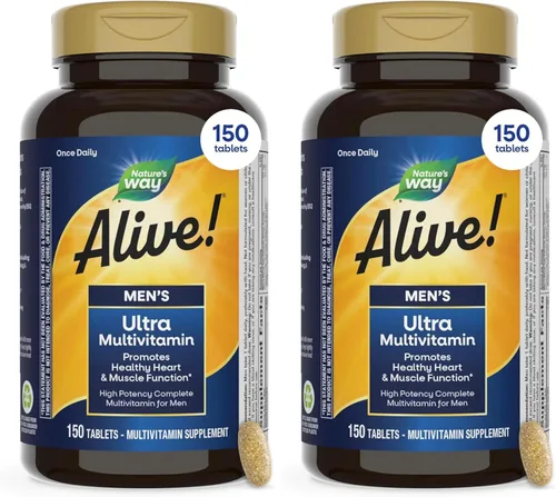 Miniatura 13 de Nature's Way ¡Alive! Tabletas multivitamínicas de ultra potencia una vez al día para hombre, vitamina diaria completa de alta potencia para hombres