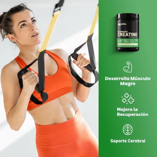 Miniatura 3 de Optimum Nutrition Creatina Micronizada Monohidrato en polvo, sin sabor, 240 porciones, 1200 gramos (el embalaje puede variar)