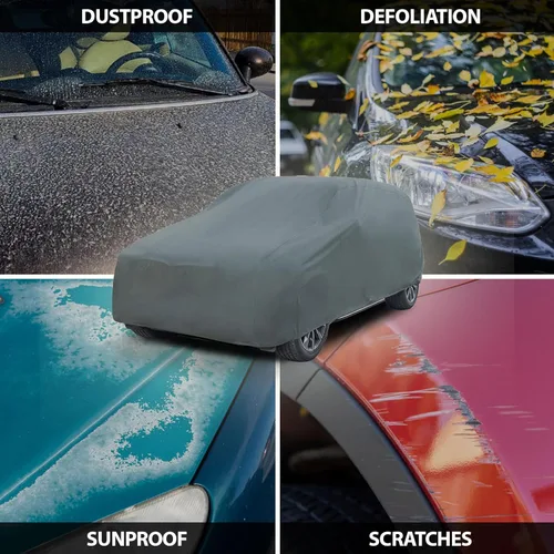 Miniatura 6 de Cubierta de coche de 5 capas para Hyundai IONIQ 5 2022-2023 SUV de 4 puertas con cobertura completa contra la contaminación, el polvo, el sol